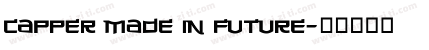 capper made in future字体转换